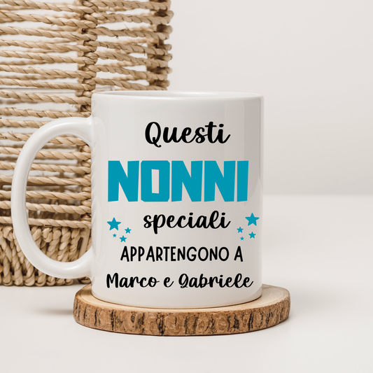 Tazza Questi nonni speciali appartengono a...
