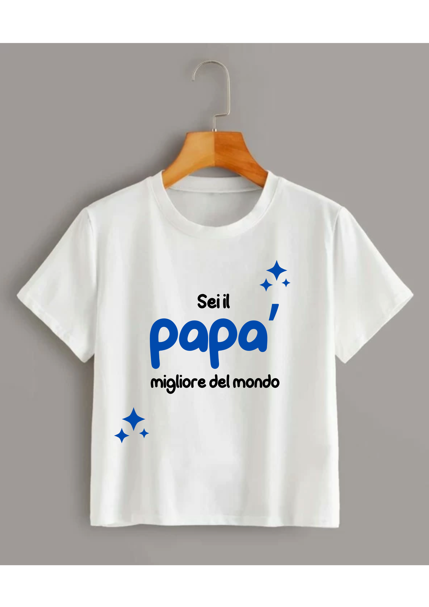 Maglietta Papà migliore del mondo