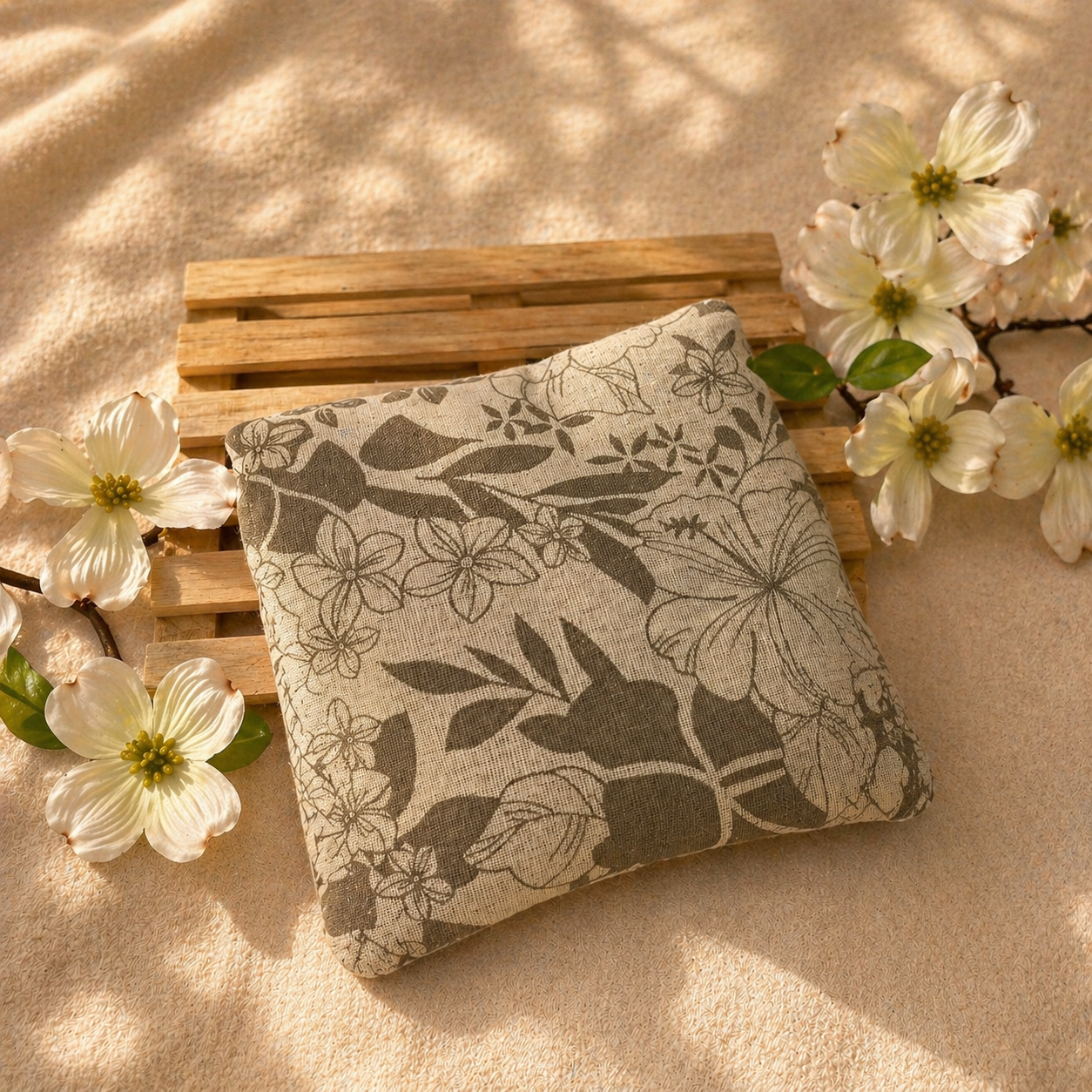 Mattonella del Benessere - Floreale beige