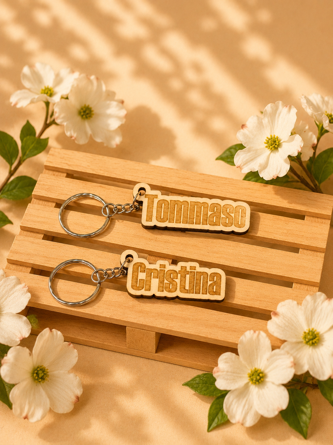 Portachiavi in legno