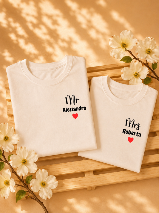Set 2 Magliette di Coppia