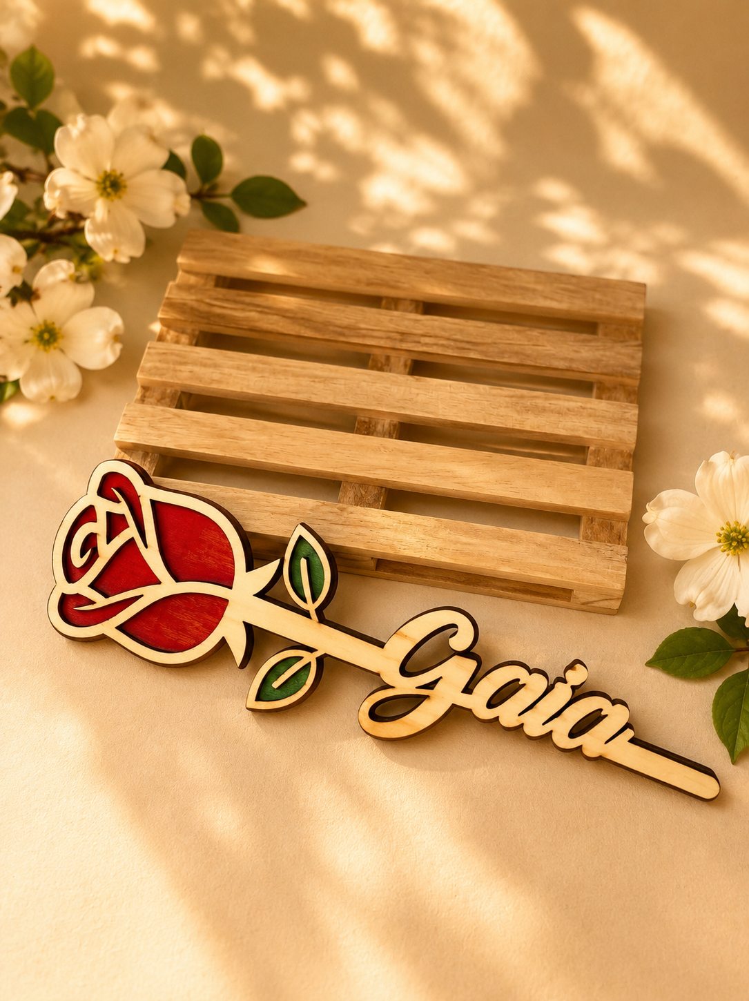 Rosa in legno
