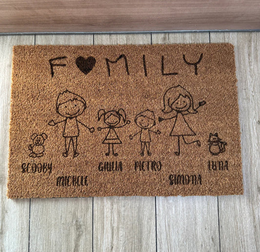 Zerbino personalizzato Family