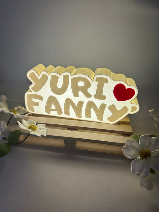 Lampada Luminosa con Nomi