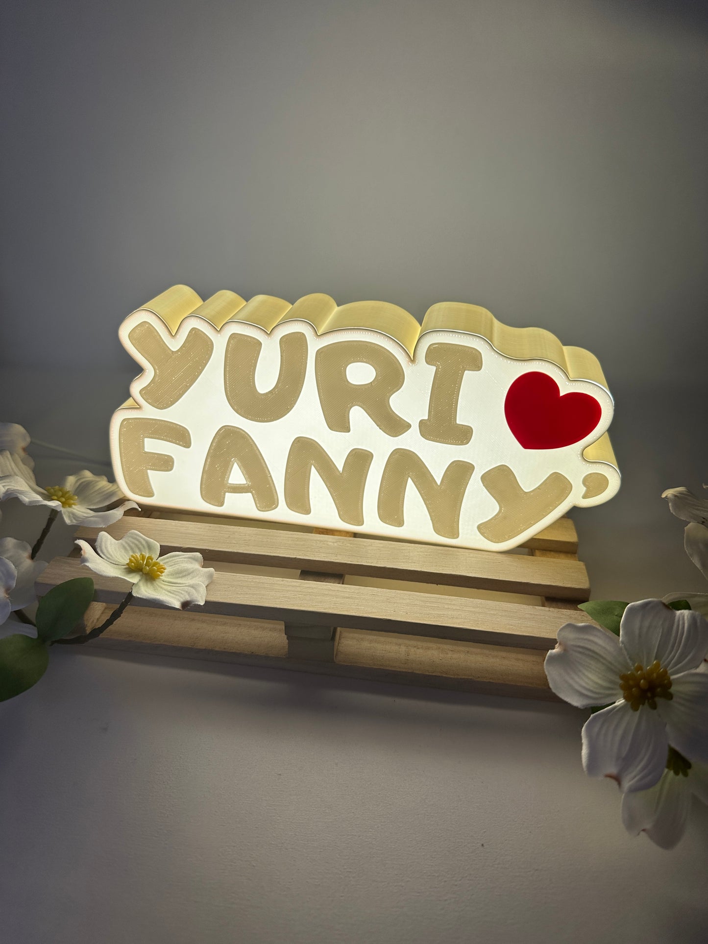 Lampada Luminosa con Nomi