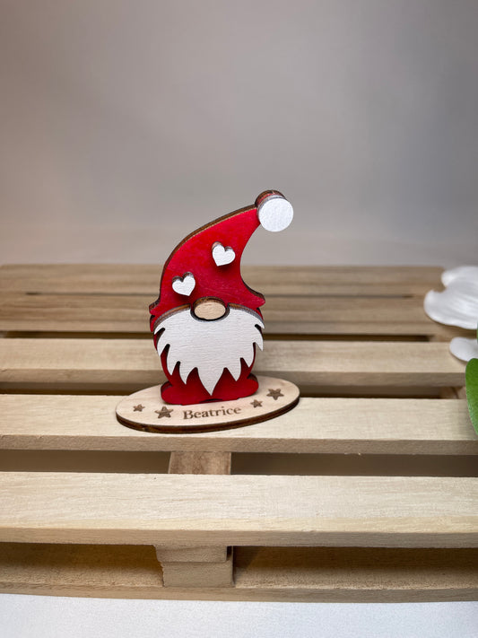 Segnaposto gnomo natalizio