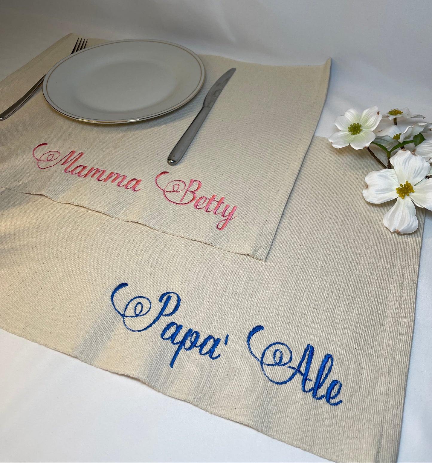 Set 2 Tovagliette ricamate