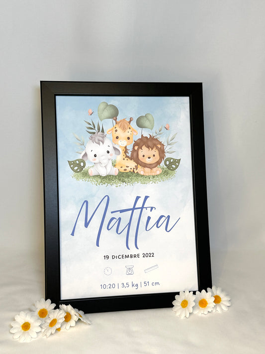 Quadretto Nascita personalizzato
