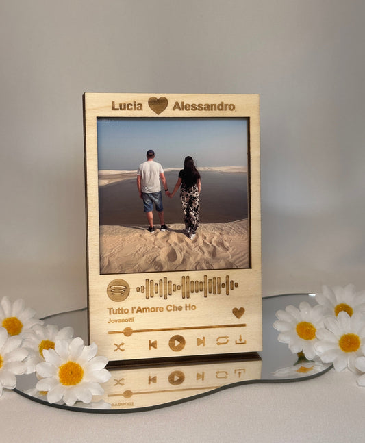 Cornice Spotify in Legno