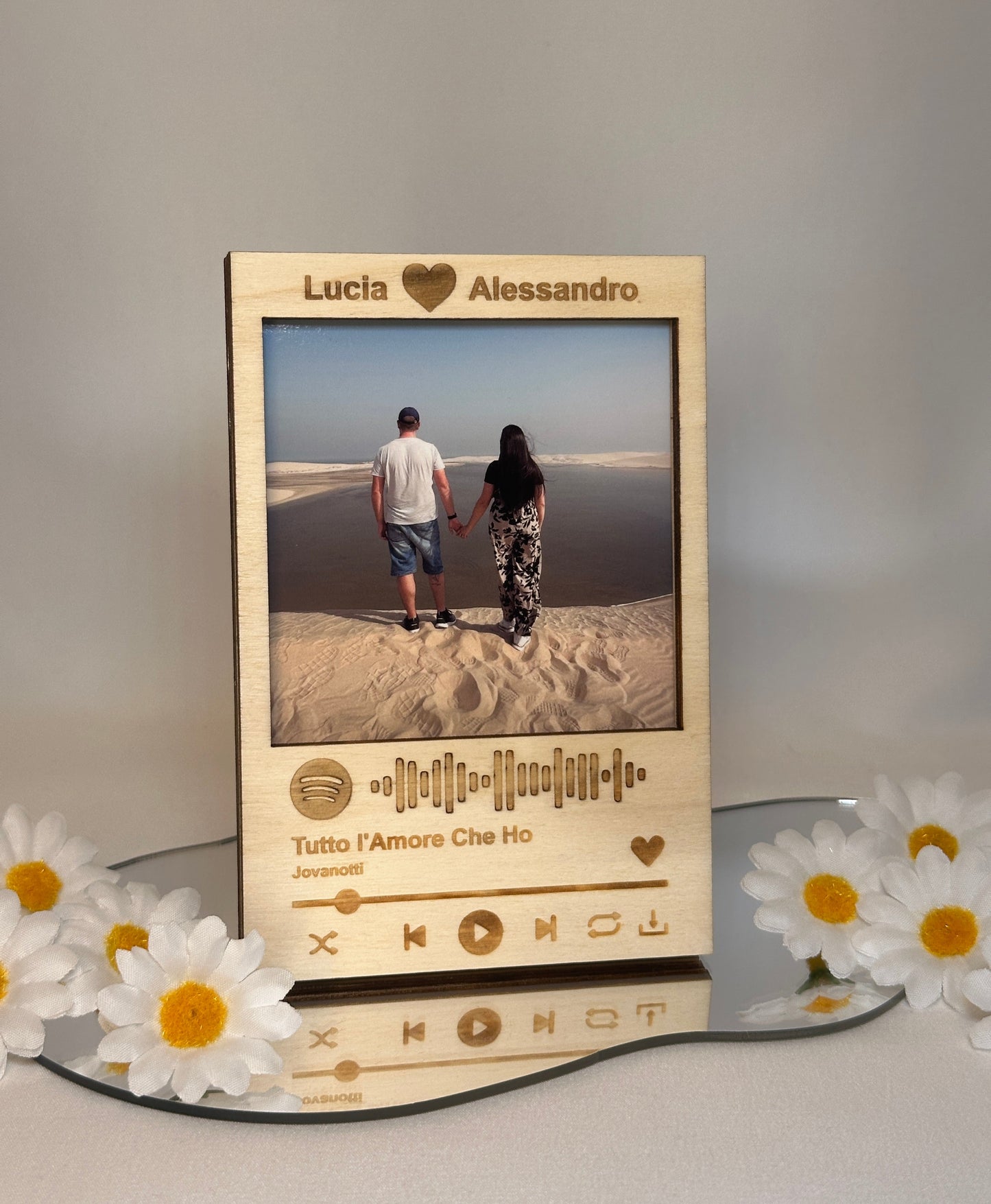 Cornice Spotify in Legno