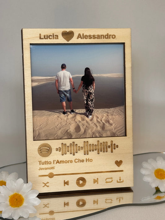 Cornice Spotify in Legno