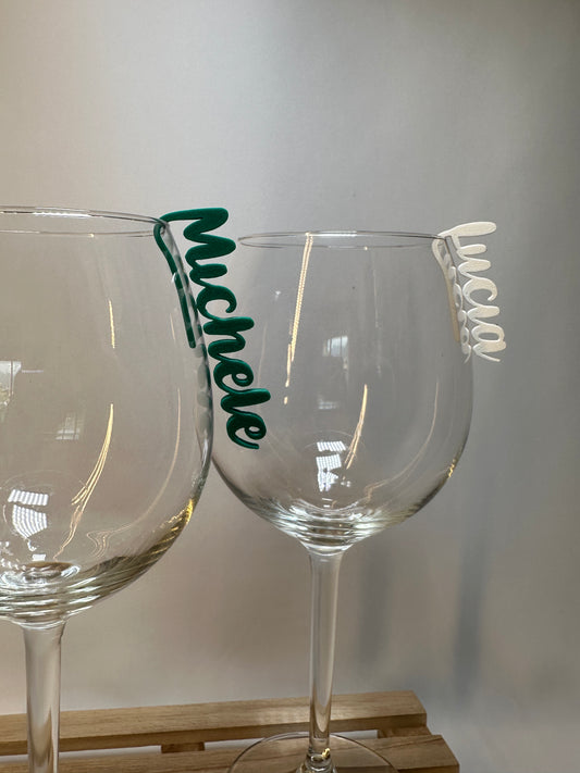 Set 2 Segnabicchieri personalizzati