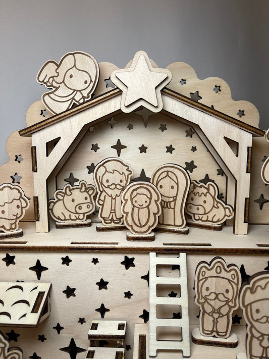 Presepe in legno