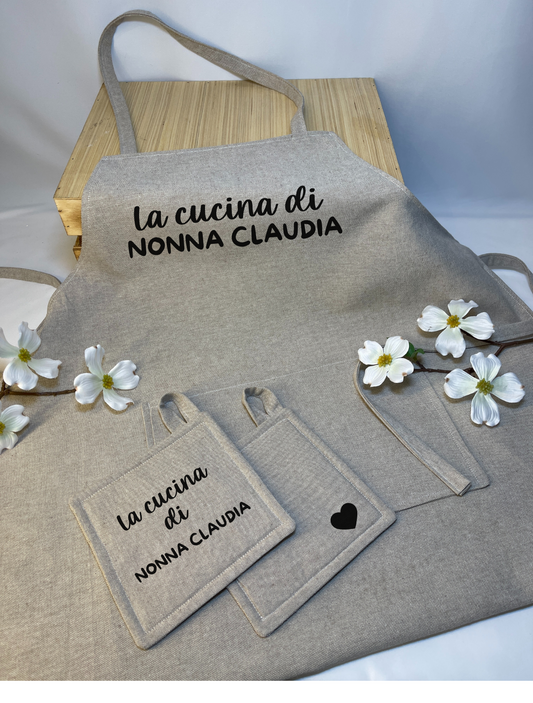 Set Grembiule e Presine Nonni