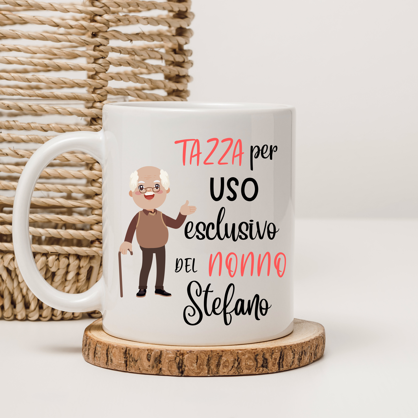 Tazza per uso esclusivo del nonno/a...