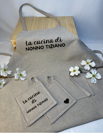 Set Grembiule e Presine Nonni
