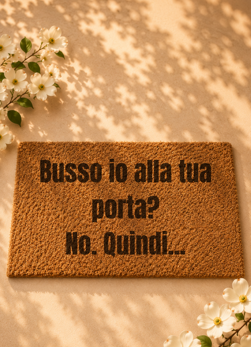 Zerbino Busso io alla tua porta?
