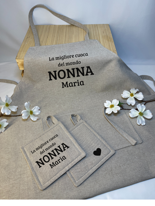 Set Grembiule e Presine Nonni