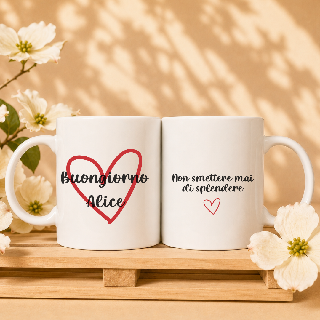 Tazza Buongiorno motivazionale