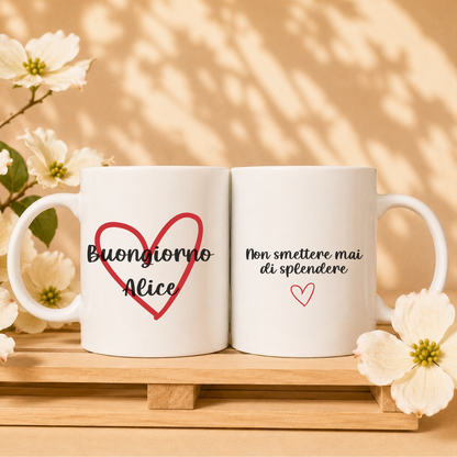 Tazza Buongiorno motivazionale