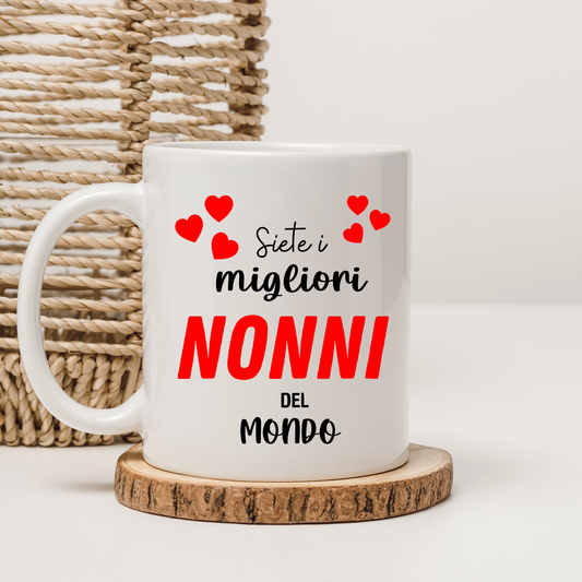 Tazza Migliori Nonni del Mondo