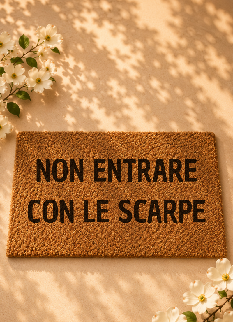 Zerbino Non entrare con le scarpe