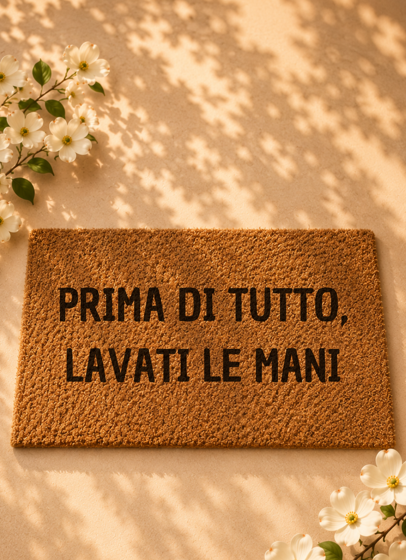 Zerbino Prima di tutto lavati le mani