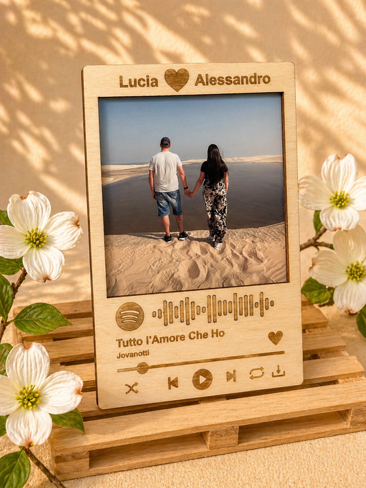 Cornice Spotify in Legno