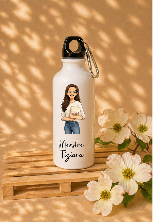 Borraccia Maestra con avatar personalizzato
