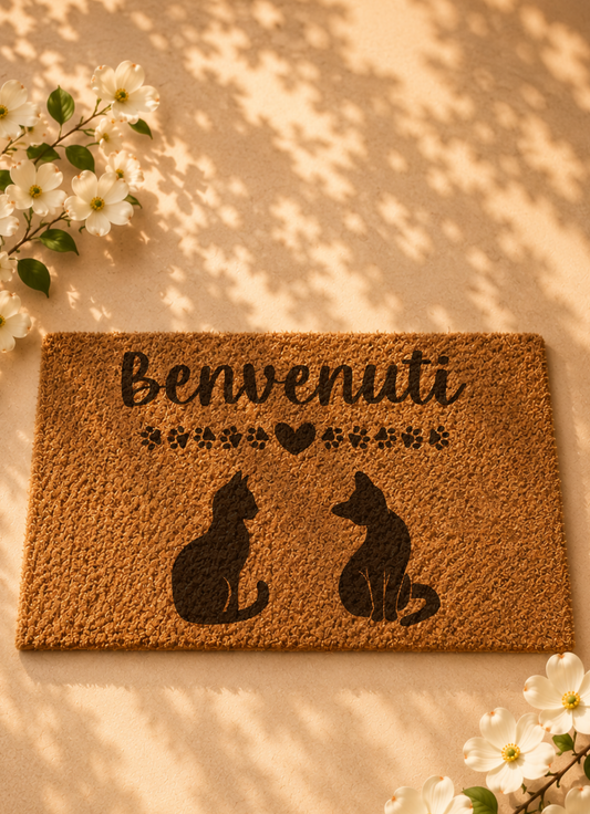 Zerbino Benvenuti con gattini