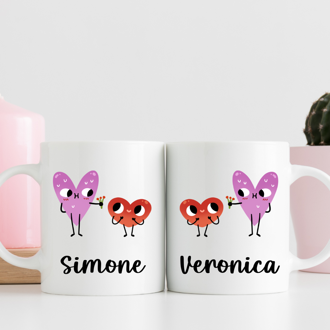 Set 2 Tazze Innamorati