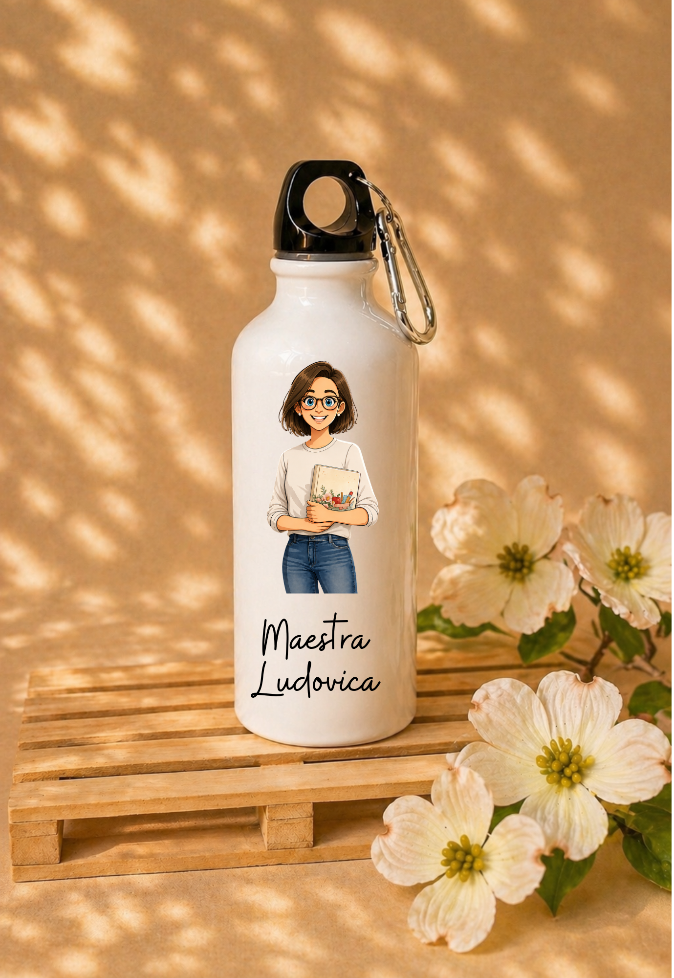 Borraccia Maestra con avatar personalizzato