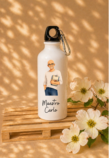 Borraccia Maestra con avatar personalizzato