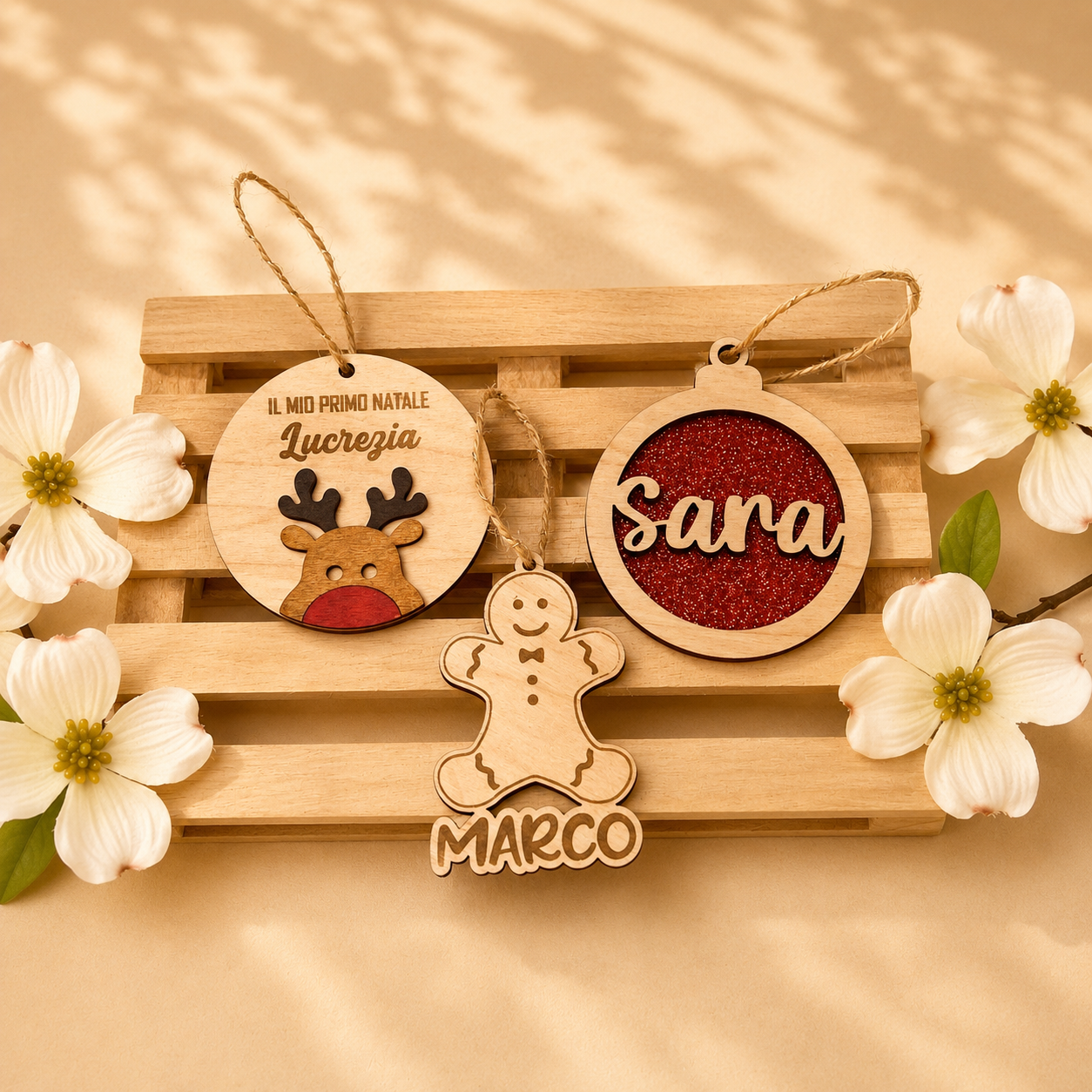 Addobbo di Natale in Legno