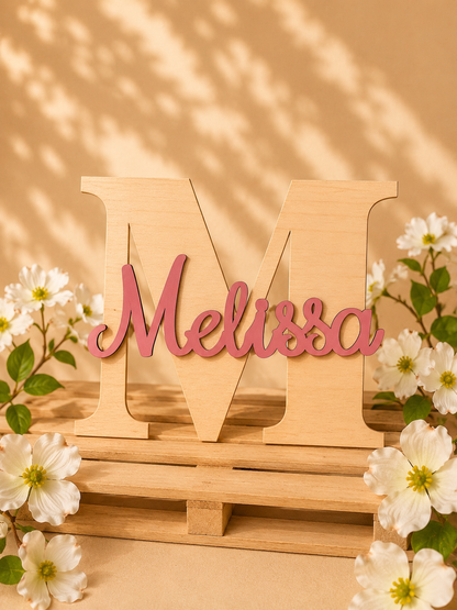 Lettera in Legno con Nome