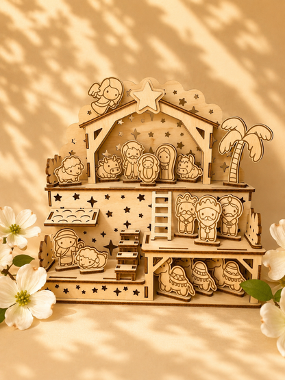 Presepe in legno