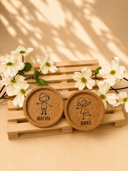 Set 2 Sottotazza di coppia
