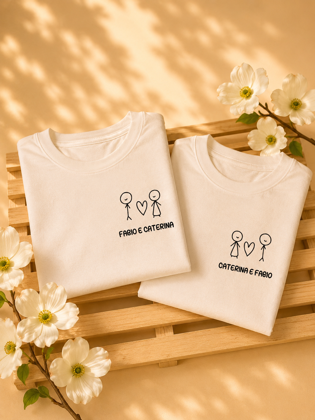 Set 2 Magliette di Coppia