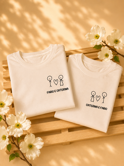 Set 2 Magliette di Coppia