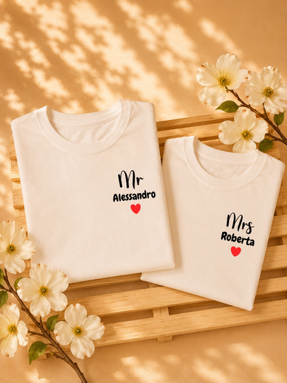 Set 2 Magliette di Coppia