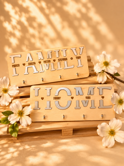 Targa Portachiavi Home/Family