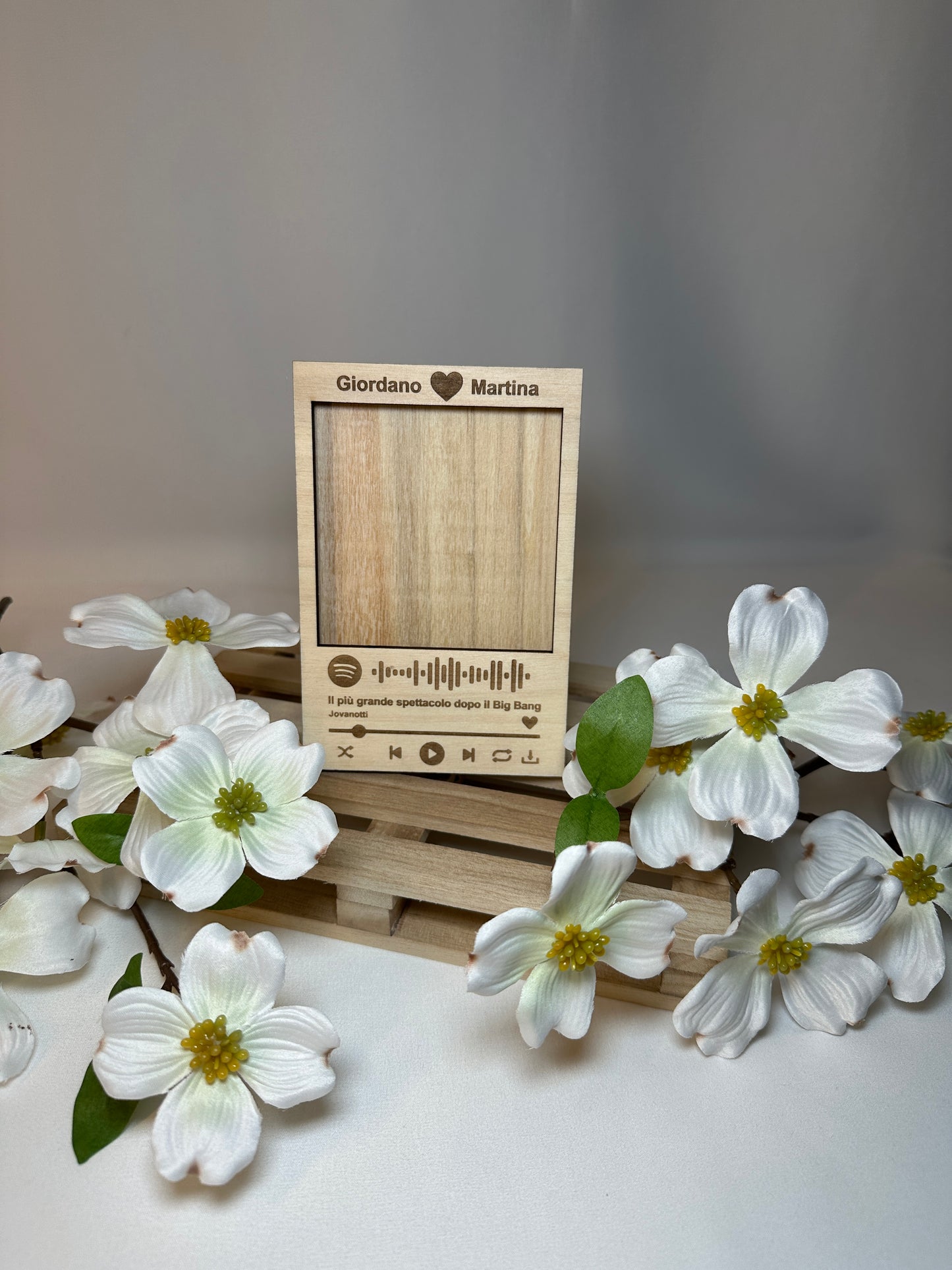 Cornice Spotify in Legno