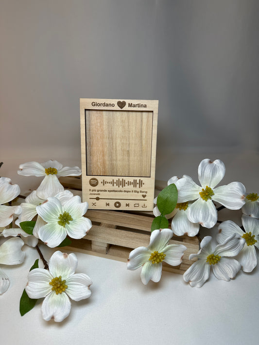 Cornice Spotify in Legno