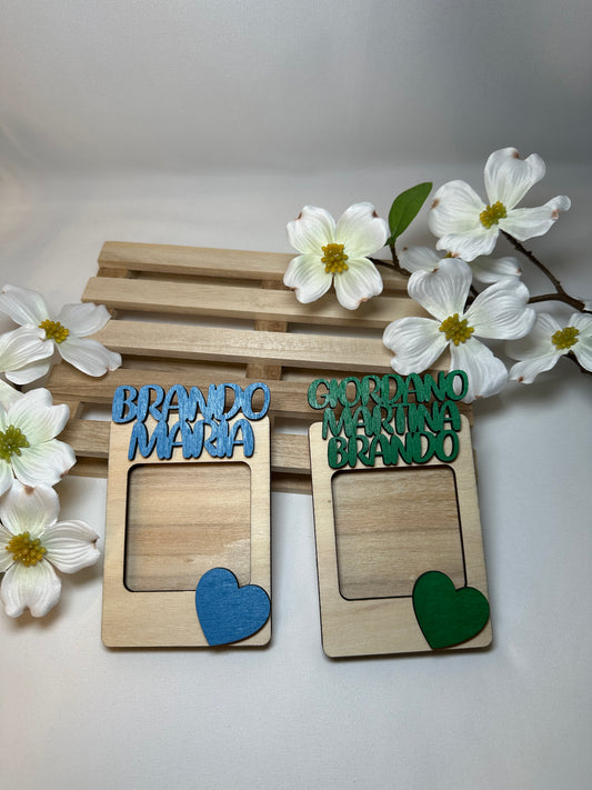 Cornice magnetica con Nome/i