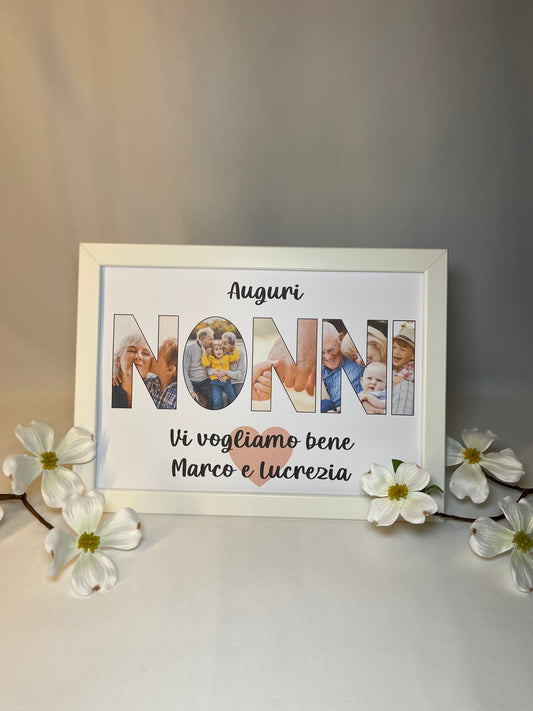 Quadretto Auguri Nonni