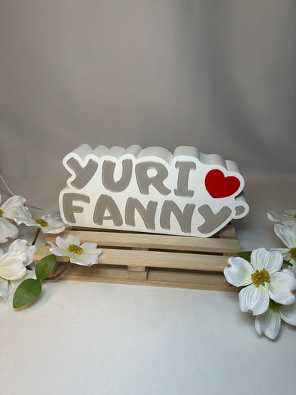 Lampada Luminosa con Nomi