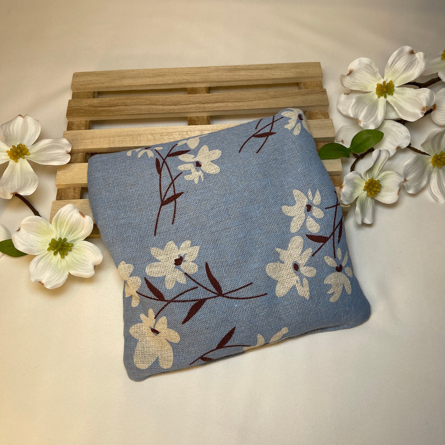 Mattonella del Benessere - Floreale azzurro