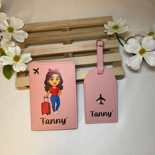 Set Porta Passaporto e Tag Valigia