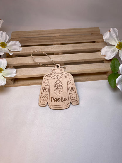 Maglioncini di Natale in legno