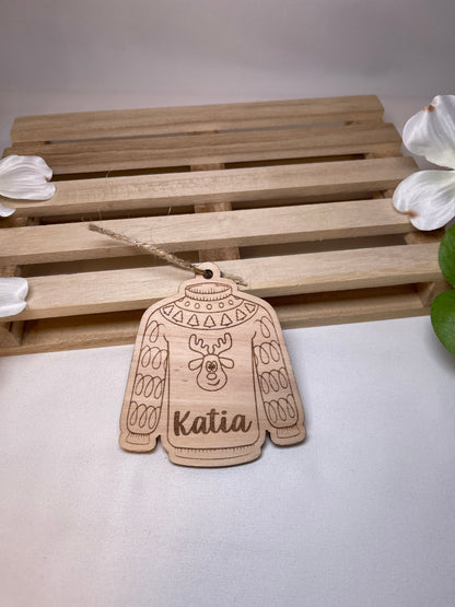 Maglioncini di Natale in legno